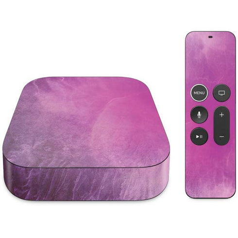 Purple Space Marble Apple TV Skin
